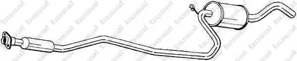 Средний глушитель выхлопных газов 288-789 BOSAL