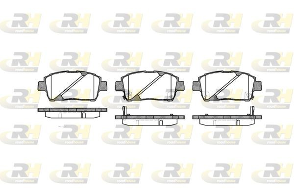 Комплект тормозных колодок, диско 2740.02 ROADHOUSE
