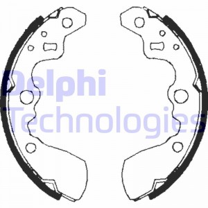 Комплект тормозных колодок LS1710 DELPHI