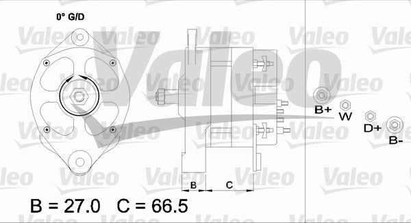 Генератор 436680 VALEO PHC