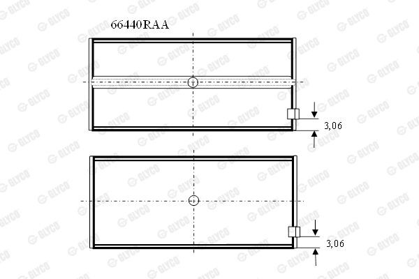 Подшипник 66440RAA GLYCO
