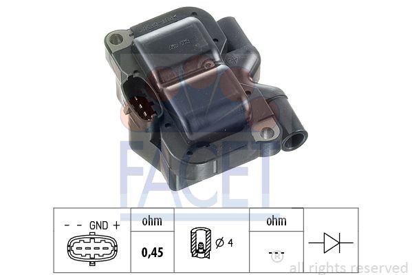 Ремкомплект, распределитель зажигания HT0657 FACET