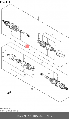 Пыльник ШРУСа 4411863J60 SUZUKI