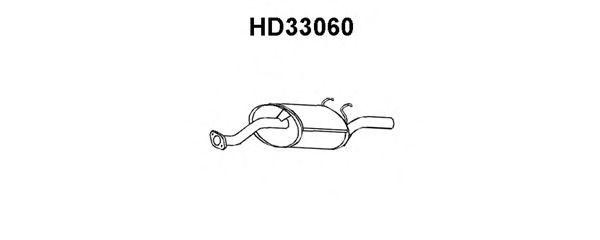 Глушитель выхлопных газов конечный HD33060 VENEPORTE