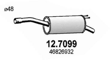 Глушитель выхлопных газов конечный 127099 ASSO