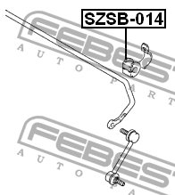 Втулка стабилизатора SZSB-014 FEBEST