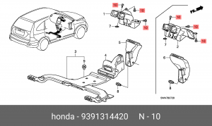 Винт крепления 9391314420 HONDA
