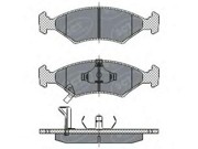 Комплект тормозных колодок, диско SP266 SCT