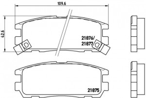 Комплект тормозных колодок, диско P59021 BREMBO