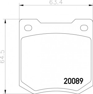 Комплект тормозных колодок, диско MGB535 MINTEX