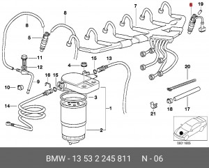 Распылитель 13 53 2 245 811 BMW
