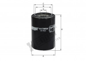 Масляный фильтр H17W04 HENGST