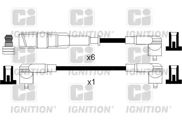 Ккомплект проводов зажигания XC838 QUINTON HAZELL