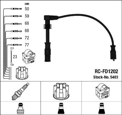 Ккомплект проводов зажигания 5403 NGK NTK