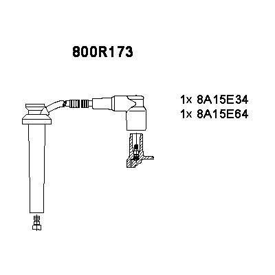 Ккомплект проводов зажигания 800R173 BREMI