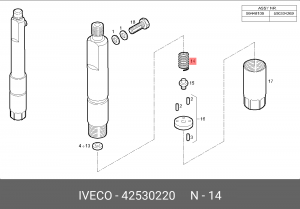 Пружина 42530220 IVECO
