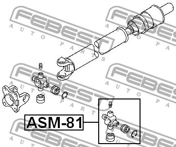 Крестовина карданного вала ASM-81 FEBEST