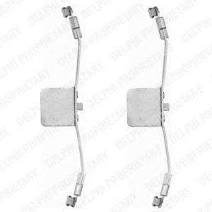 Комплектующие, колодки дискового тормоза LX0397 DELPHI