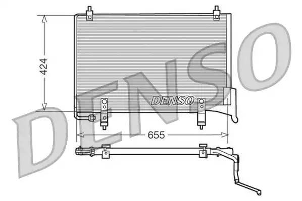 Конденсатор, кондиционер DCN11004 DENSO