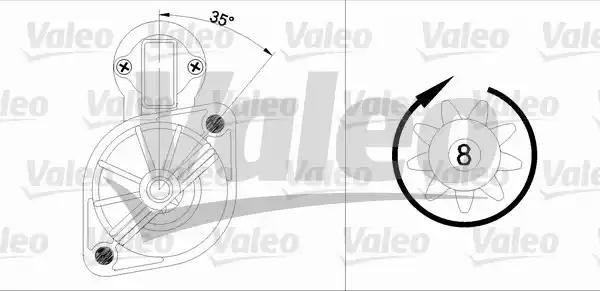 Стартер 455562 VALEO PHC