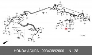 Деталь 90343892000 HONDA