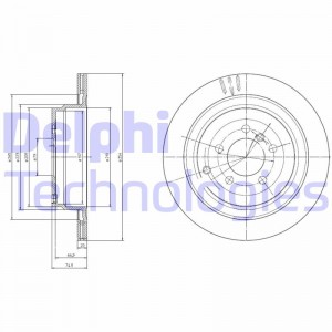 Тормозной диск BG4021 DELPHI