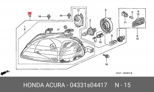 Основная фара 04331S04417 HONDA