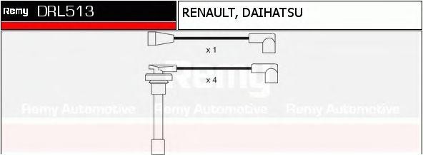 Ккомплект проводов зажигания DRL513 DELCO REMY