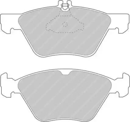 Комплект тормозных колодок, диско FDS1050 FERODO