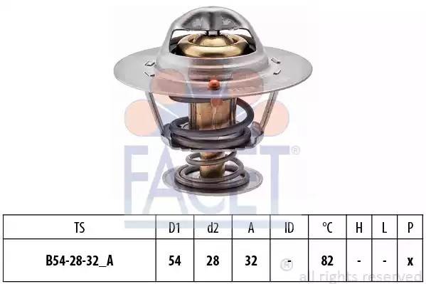 Термостат, охлаждающая жидкость 7.8276S FACET