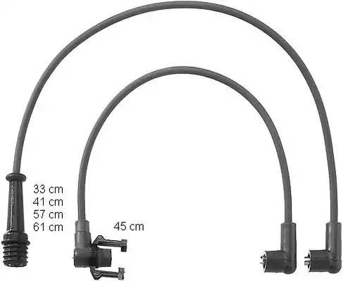 Ккомплект проводов зажигания ZEF800 BERU