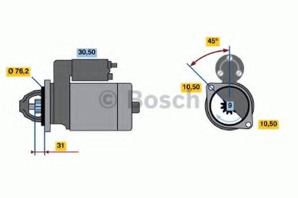 Стартер 0001115035 BOSCH