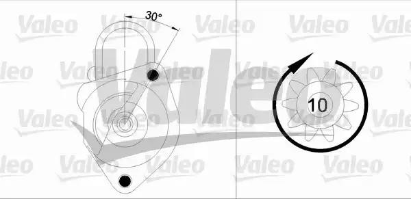 Стартер 455933 VALEO PHC