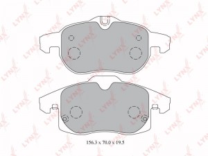 Колодки тормозные дисковые BD-5923 LYNXAUTO