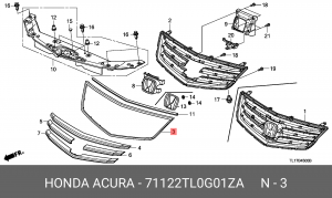 Деталь 71122TL0G01ZA HONDA