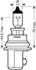 Лампа накаливания, основная фара; Лампа накаливания, основная фара 9004 OSRAM