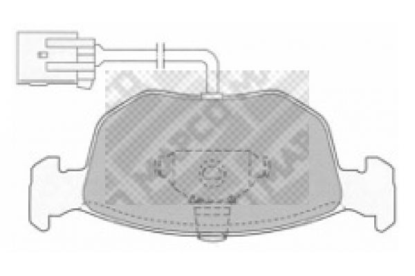 Комплект тормозных колодок, диско 6506 MAPCO
