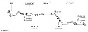 Средний глушитель выхлопных газов 278991 BOSAL