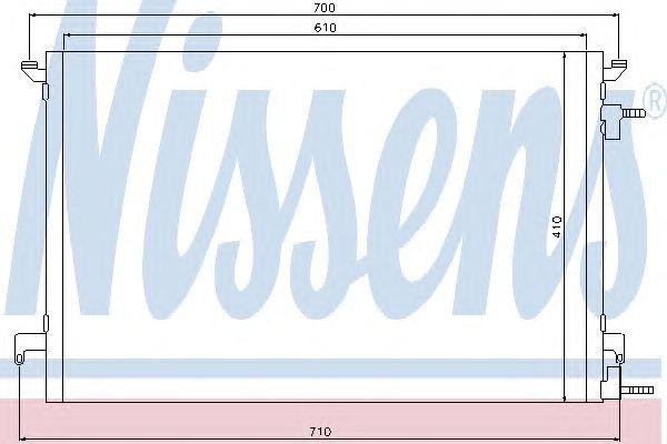 Конденсатор, кондиционер 94852 NISSENS