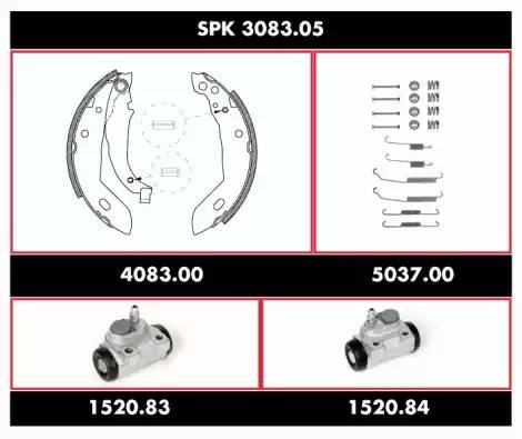 Комплект тормозных колодок SPK308305 REMSA