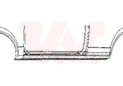 Накладка порога 581101 VAN WEZEL