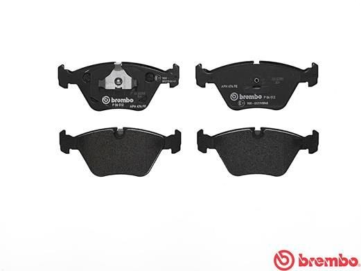 Комплект тормозных колодок, диско P06012 BREMBO