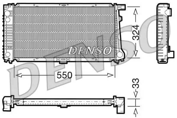 Радиатор, охлаждение двигател DRM05058 DENSO