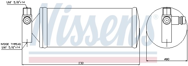 Осушитель, кондиционер 95257 NISSENS