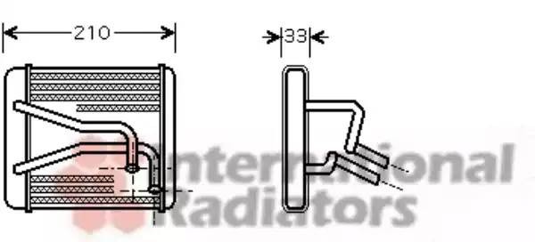 Теплообменник, отопление салона 83006049 VAN WEZEL