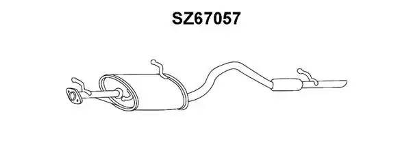 Глушитель выхлопных газов конечный SZ67057 VENEPORTE