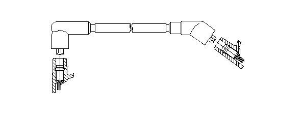 Провод зажигания 608E43 BREMI