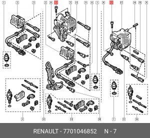 Болт 7701046852 RENAULT