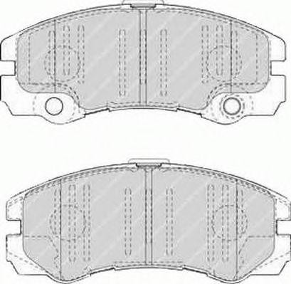 Комплект тормозных колодок, диско FSL1511 FERODO