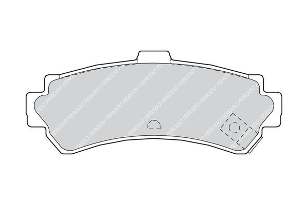Комплект тормозных колодок, диско FDB1454 FERODO